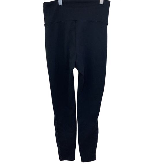 Assets by SPANX Red Hot Label Women's Black Leggings Small Sheer Mesh Basic - Picture 1 of 9